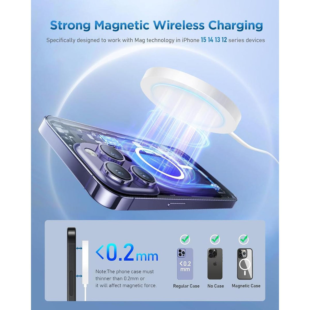 iCharge MagSafe Wireless Charger - White Edition - DOKUTRONIX