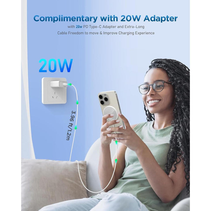 iCharge MagSafe Wireless Charger - White Edition - DOKUTRONIX