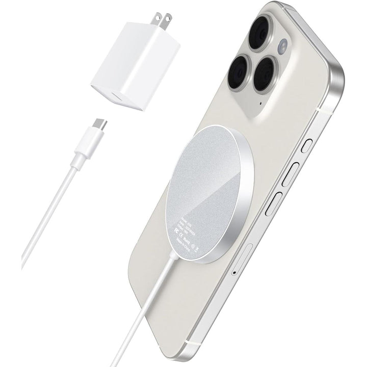 iCharge MagSafe Wireless Charger - White Edition - DOKUTRONIX