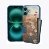 BloomGuard iPhone 16 Wallet Case – Floral Elegance