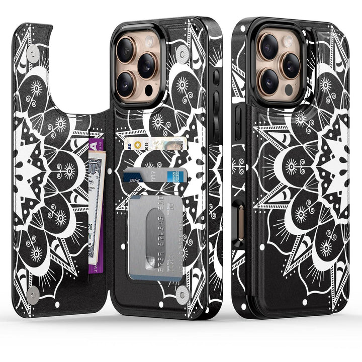 Wildflower Wallet Case for iPhone 16 Pro - DOKUTRONIX