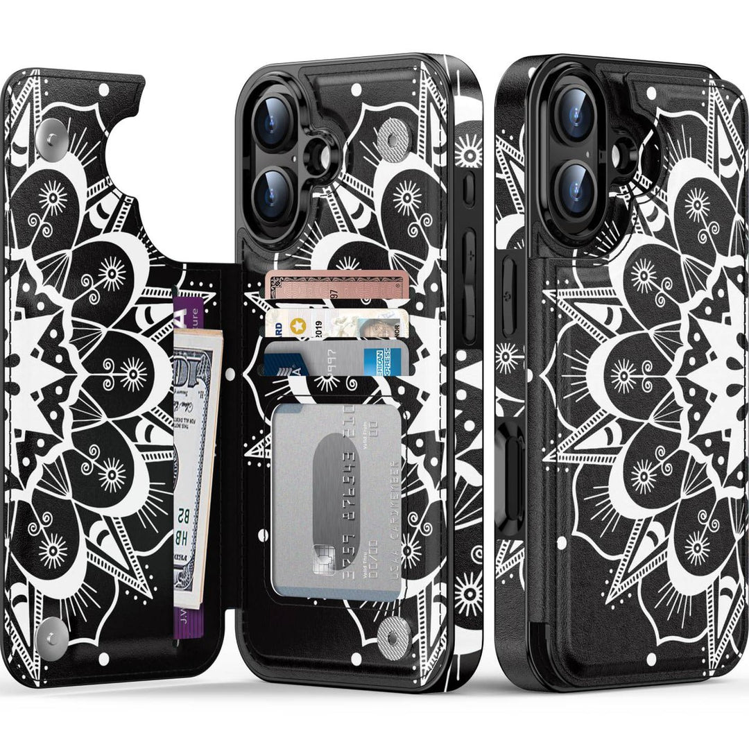 Wildflower Wallet Case for iPhone 16 Pro - DOKUTRONIX
