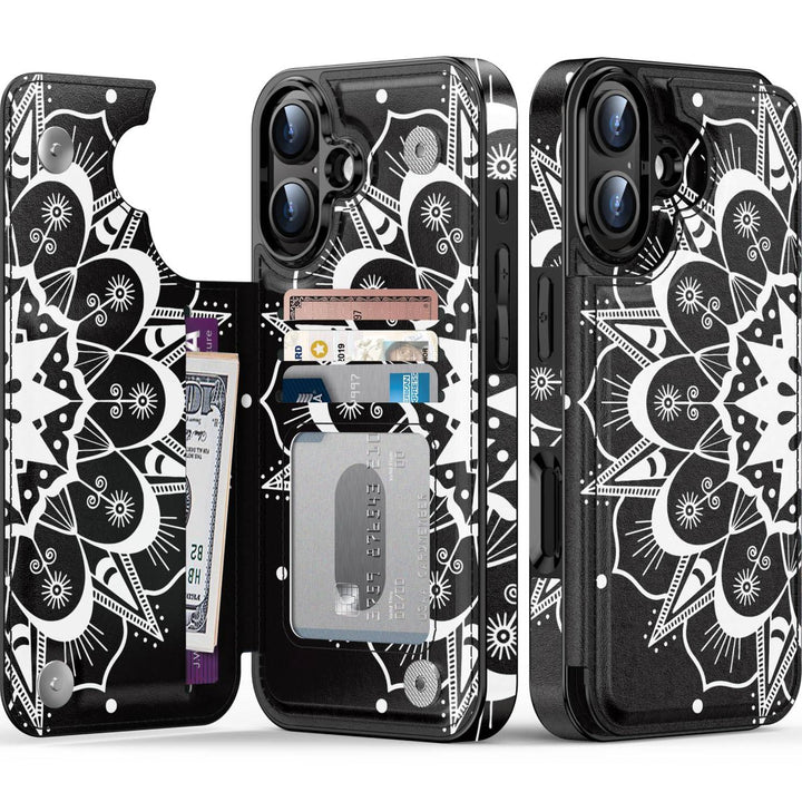 Wildflower Wallet Case for iPhone 16 Pro - DOKUTRONIX