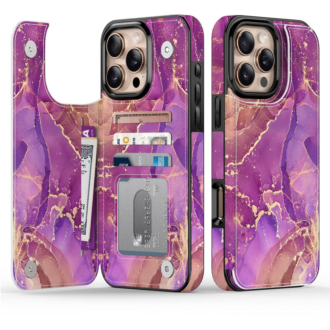 Wildflower Wallet Case for iPhone 16 Pro - DOKUTRONIX