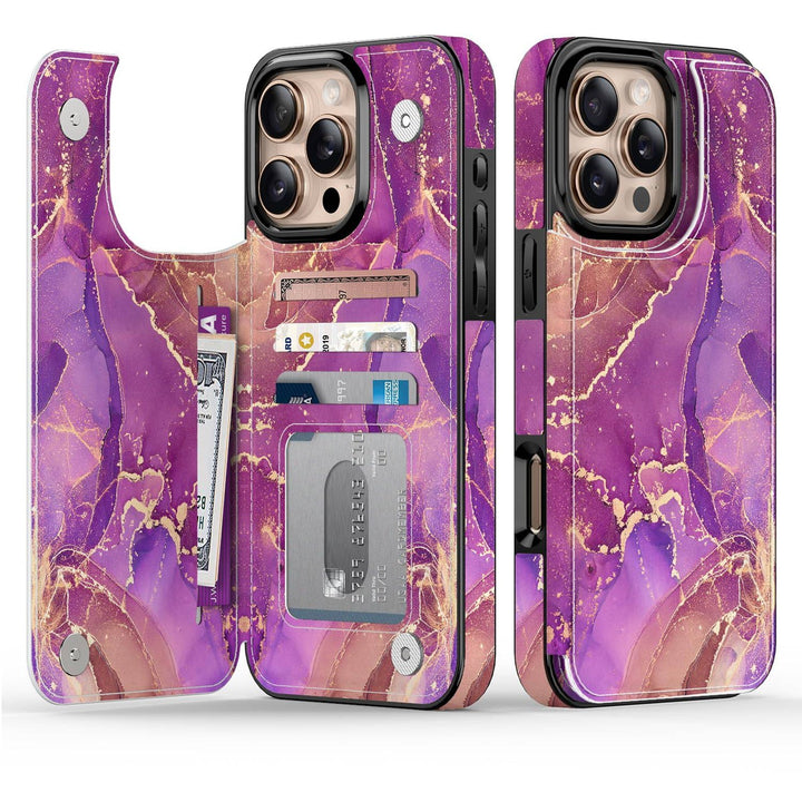 Wildflower Wallet Case for iPhone 16 Pro - DOKUTRONIX