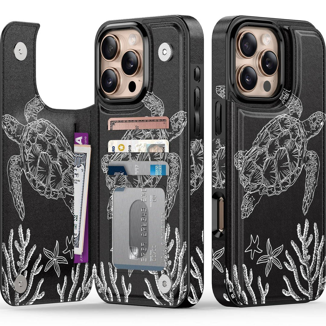 Wildflower Wallet Case for iPhone 16 Pro - DOKUTRONIX
