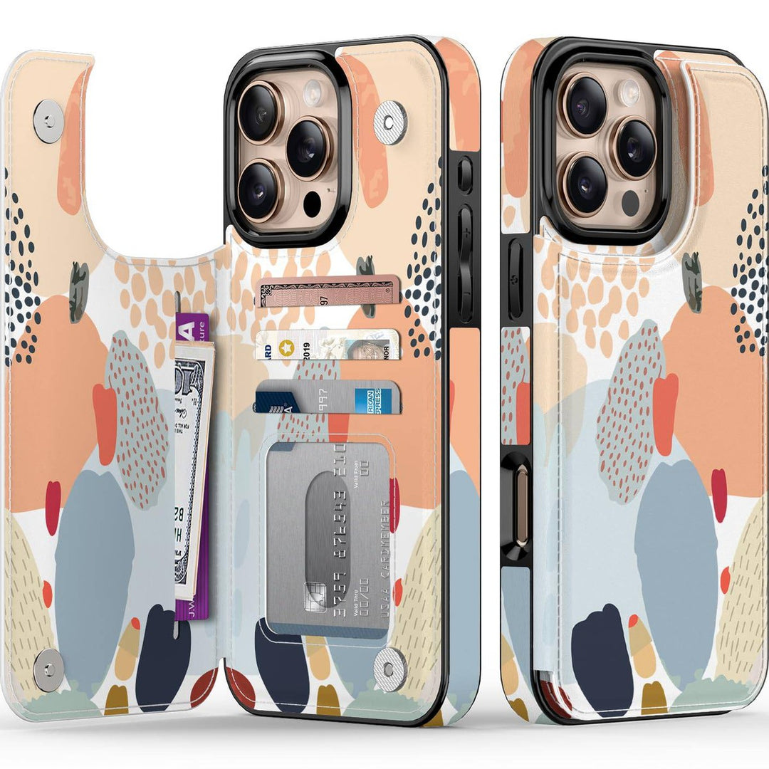 Wildflower Wallet Case for iPhone 16 Pro - DOKUTRONIX
