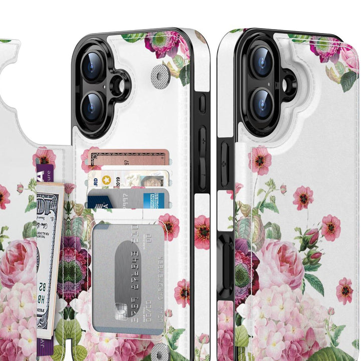 Wildflower Wallet Case for iPhone 16 Pro - DOKUTRONIX