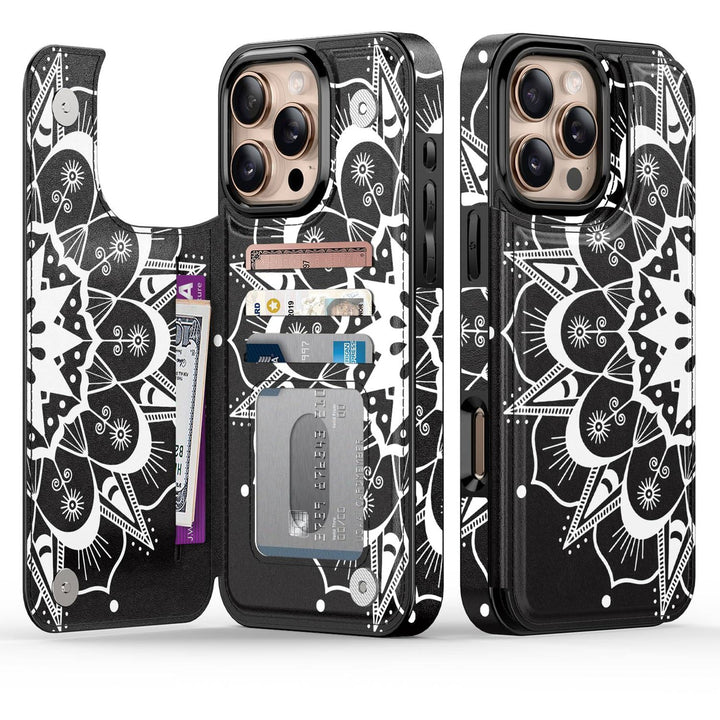 Wildflower Wallet Case for iPhone 16 Pro - DOKUTRONIX