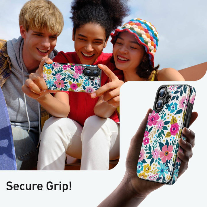 Wildflower Wallet Case for iPhone 16 Pro - DOKUTRONIX