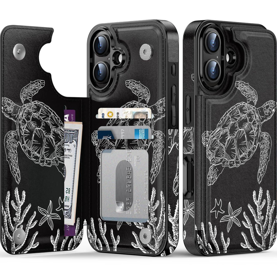 Wildflower Wallet Case for iPhone 16 Pro - DOKUTRONIX