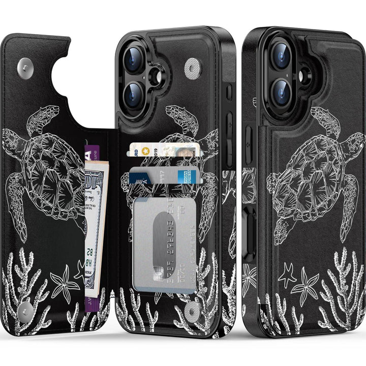 Wildflower Wallet Case for iPhone 16 Pro - DOKUTRONIX