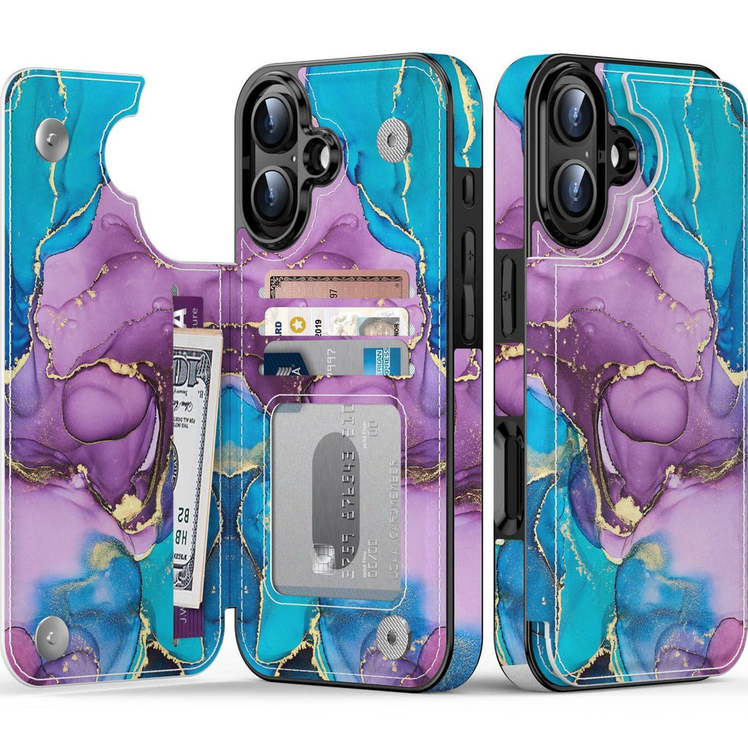 Wildflower Wallet Case for iPhone 16 Pro - DOKUTRONIX