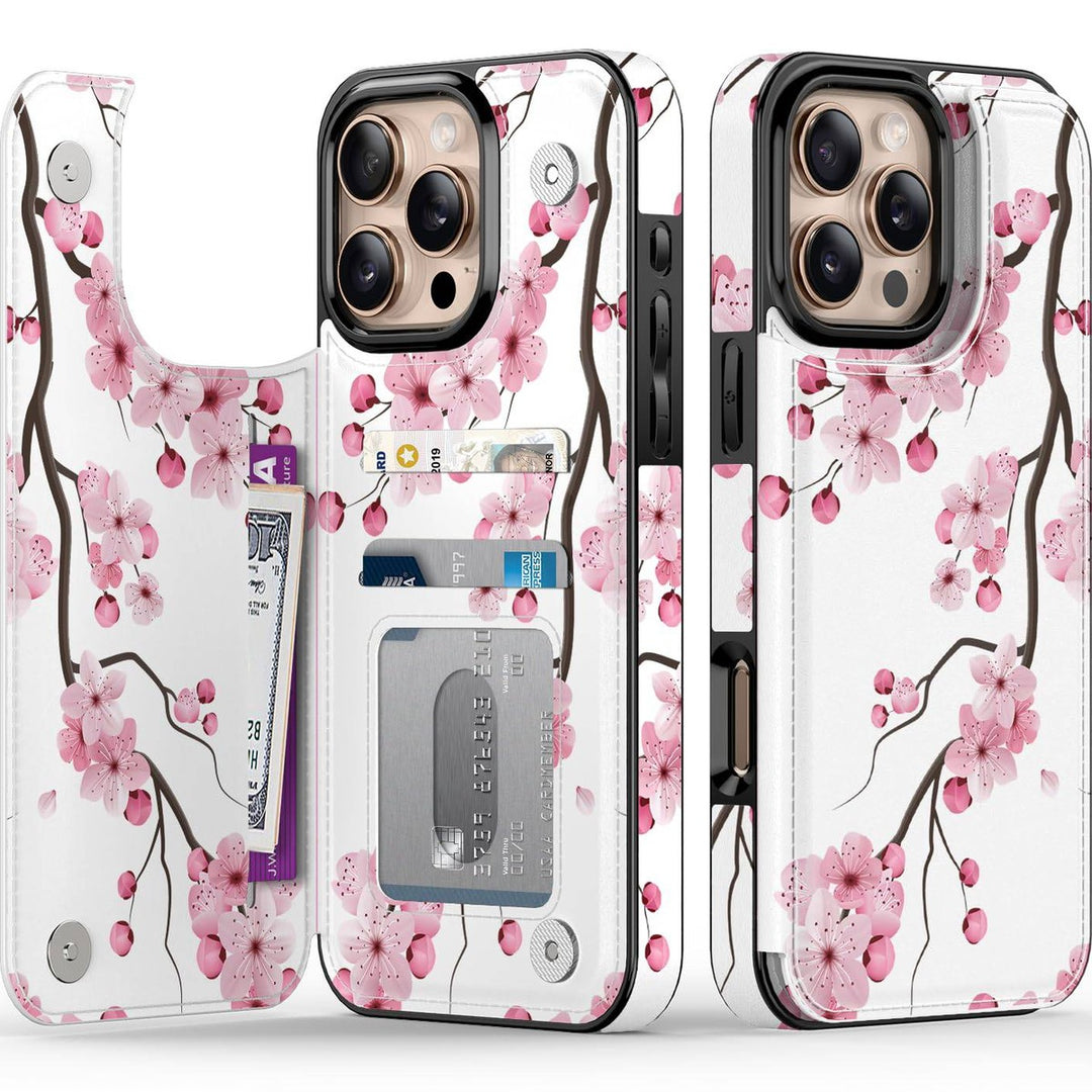 Wildflower Wallet Case for iPhone 16 Pro - DOKUTRONIX