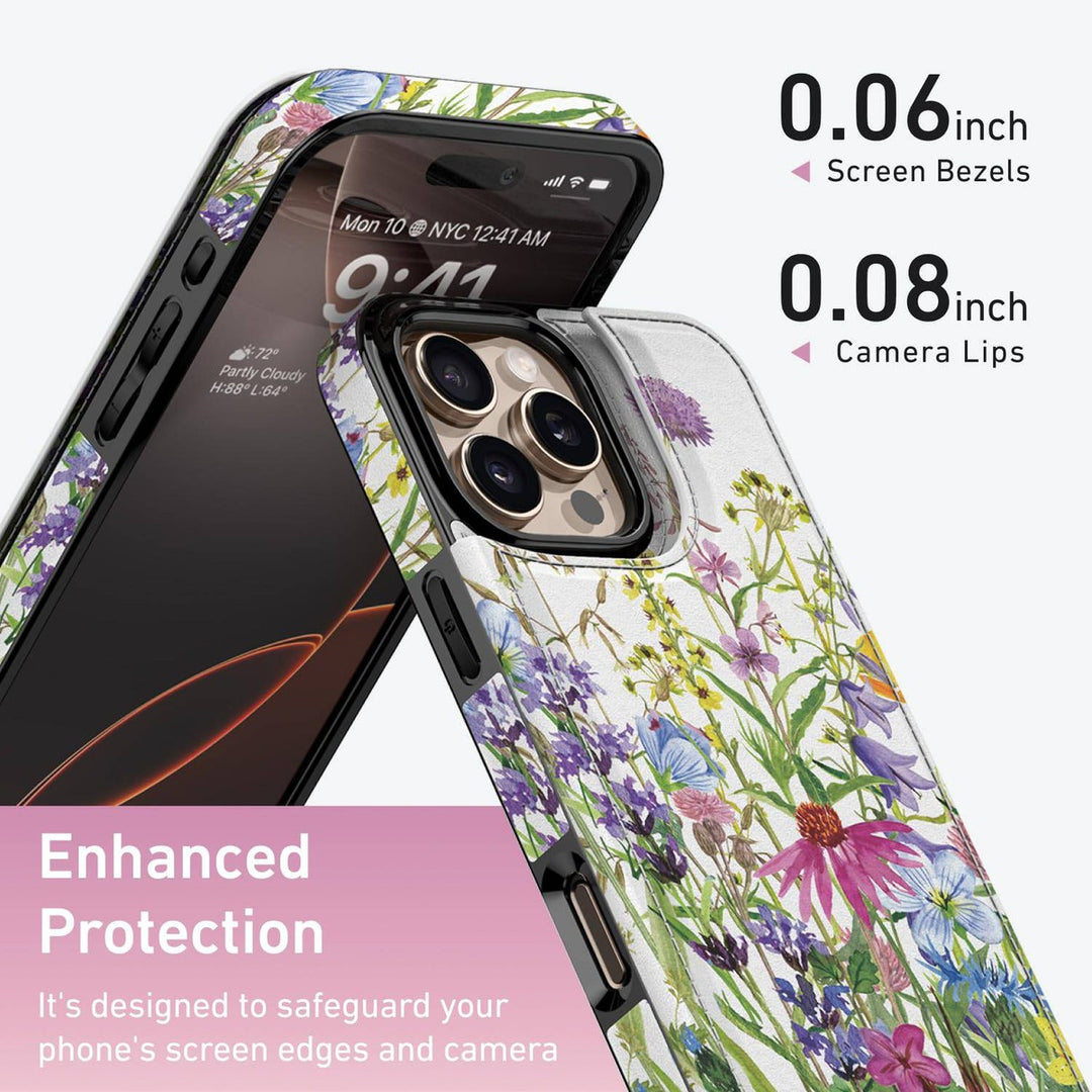 Wildflower Wallet Case for iPhone 16 Pro - DOKUTRONIX
