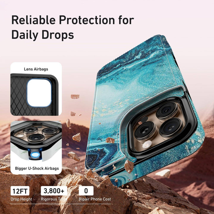 Wildflower Wallet Case for iPhone 16 Pro - DOKUTRONIX