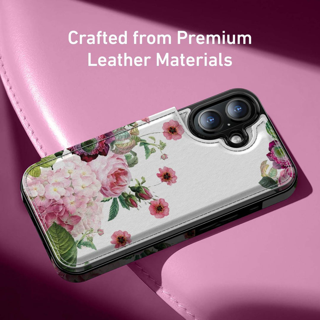 Wildflower Wallet Case for iPhone 16 Pro - DOKUTRONIX