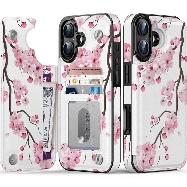 Wildflower Wallet Case for iPhone 16 Pro - DOKUTRONIX