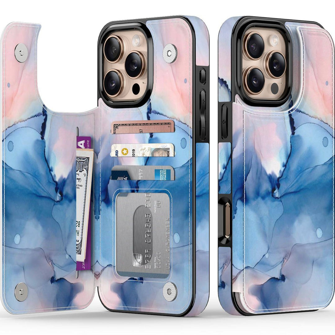 Wildflower Wallet Case for iPhone 16 Pro - DOKUTRONIX