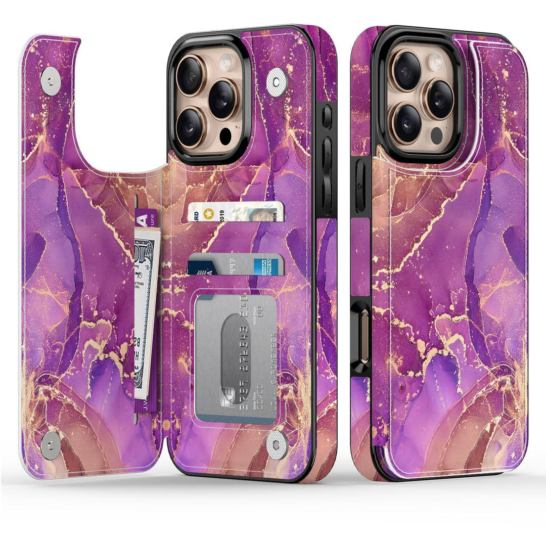 Wildflower Wallet Case for iPhone 16 Pro - DOKUTRONIX