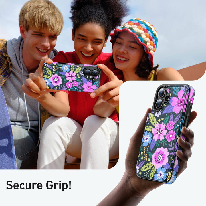 Wildflower Wallet Case for iPhone 16 Pro - DOKUTRONIX