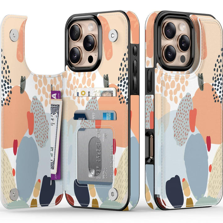 Wildflower Wallet Case for iPhone 16 Pro - DOKUTRONIX