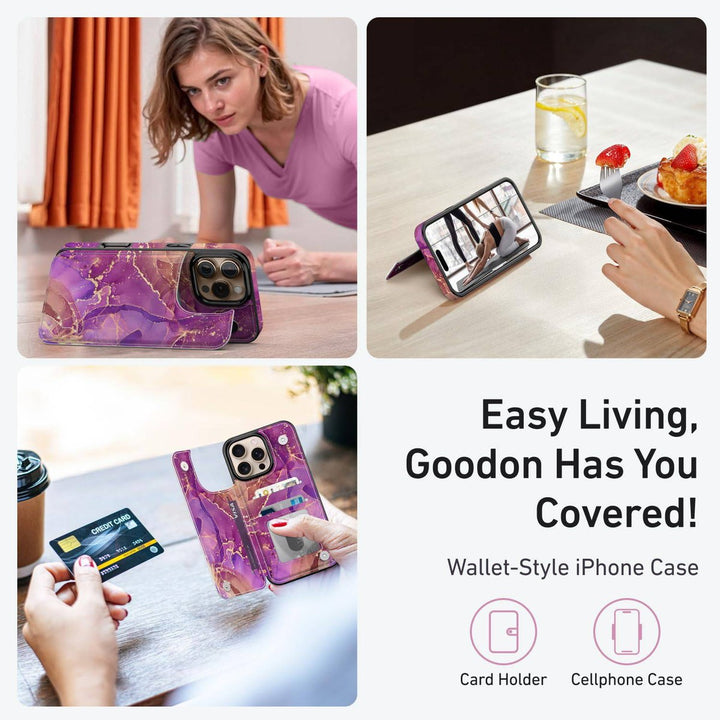 Wildflower Wallet Case for iPhone 16 Pro - DOKUTRONIX