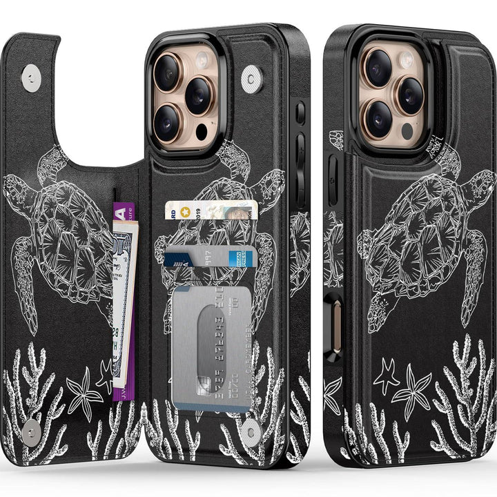 Wildflower Wallet Case for iPhone 16 Pro - DOKUTRONIX