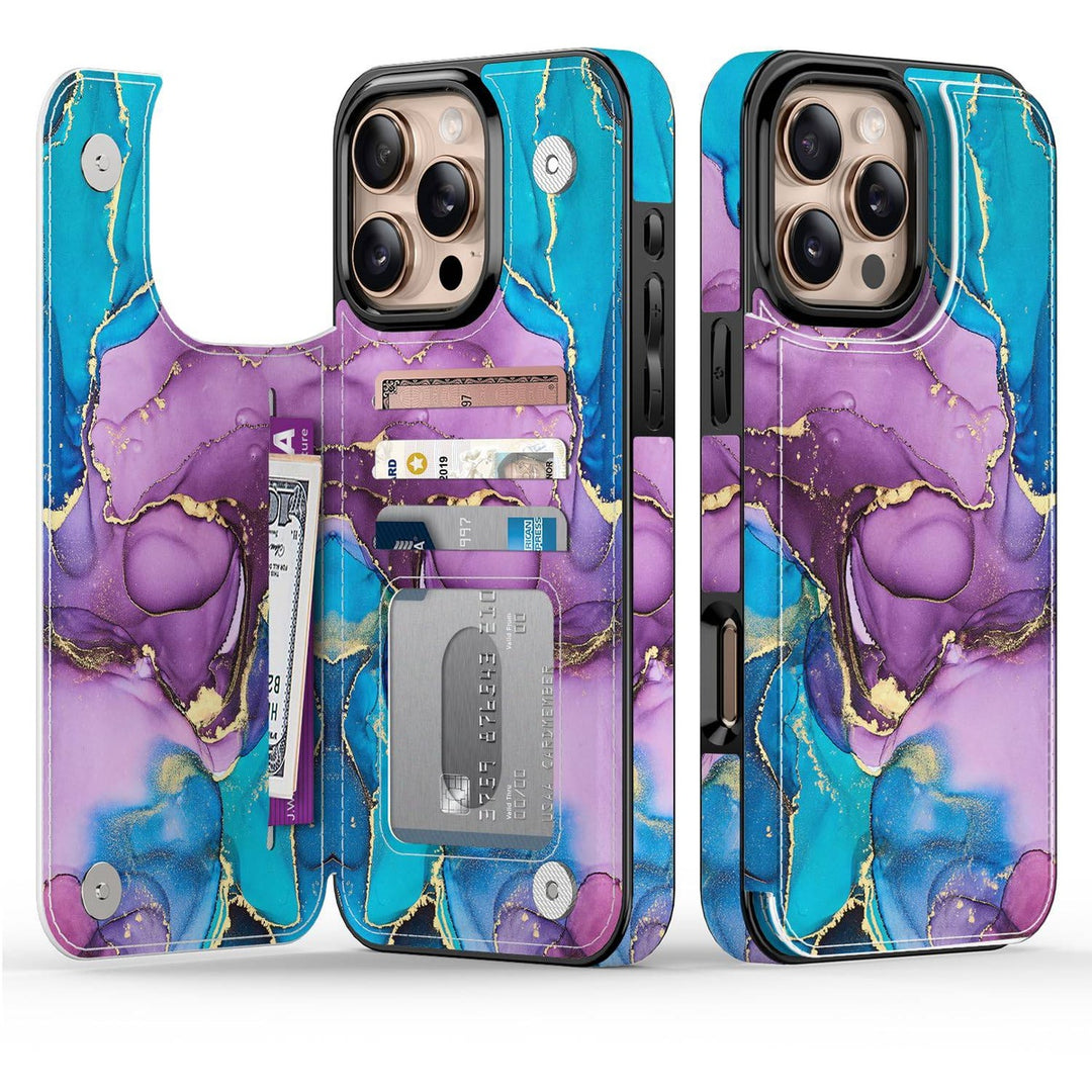 Wildflower Wallet Case for iPhone 16 Pro - DOKUTRONIX