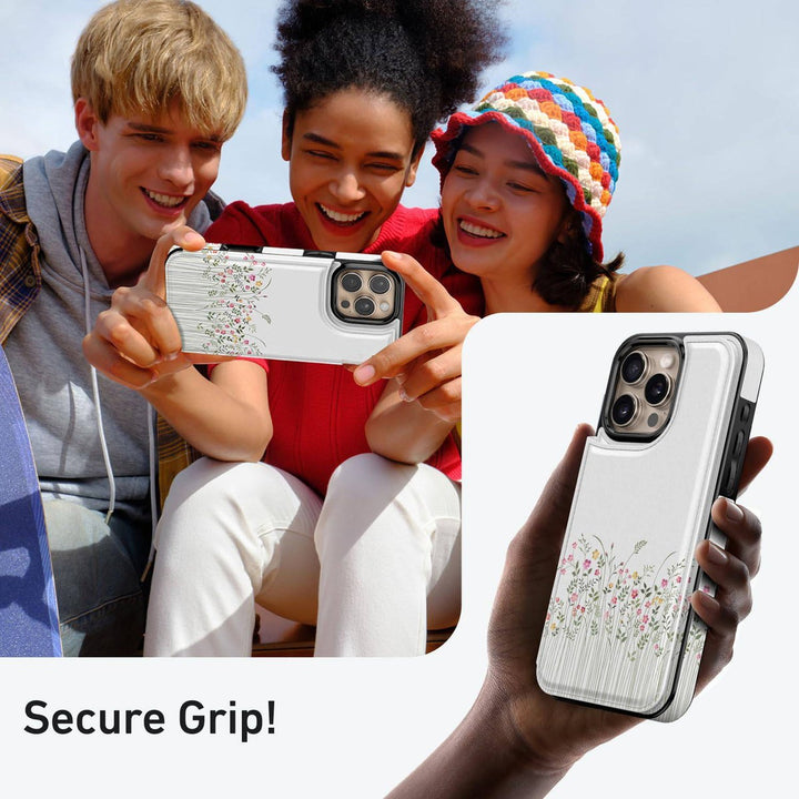 Wildflower Wallet Case for iPhone 16 Pro - DOKUTRONIX