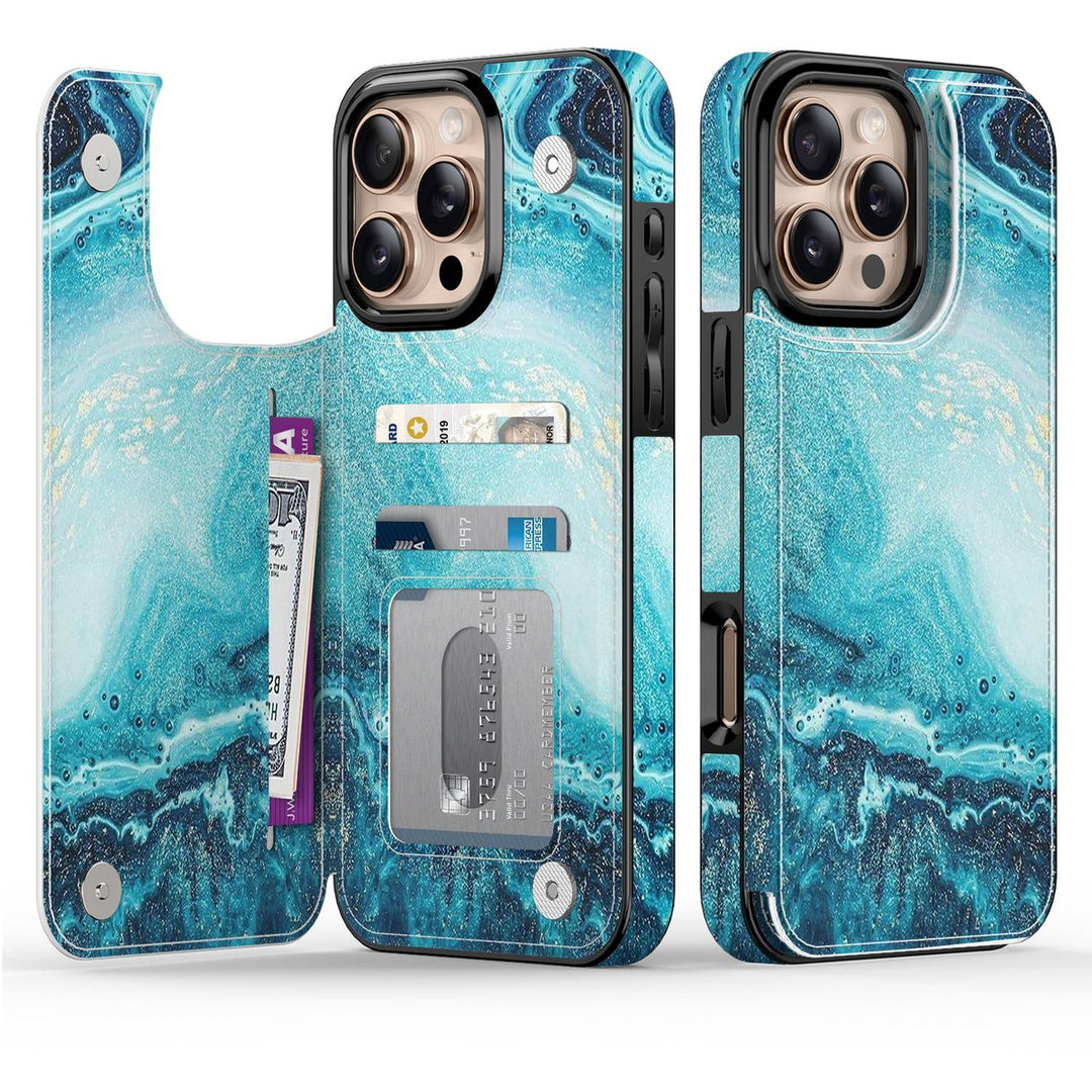 Wildflower Wallet Case for iPhone 16 Pro - DOKUTRONIX