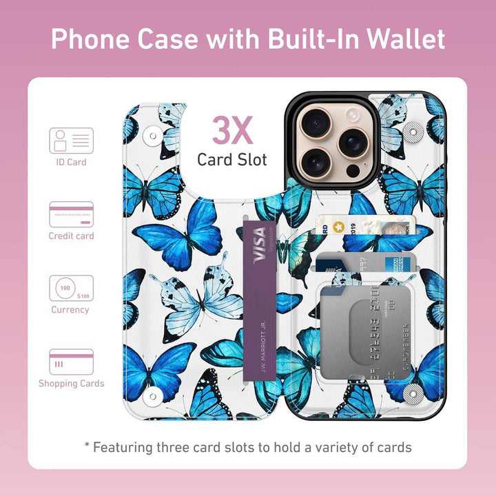 Wildflower Wallet Case for iPhone 16 Pro - DOKUTRONIX