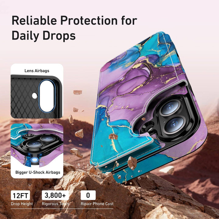 Wildflower Wallet Case for iPhone 16 Pro - DOKUTRONIX