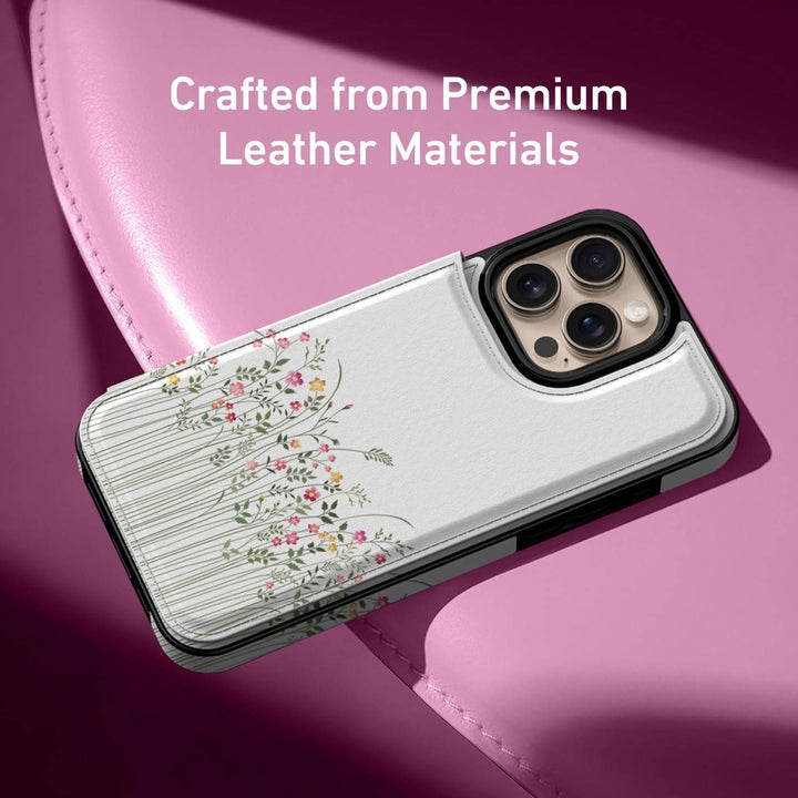 Wildflower Wallet Case for iPhone 16 Pro - DOKUTRONIX