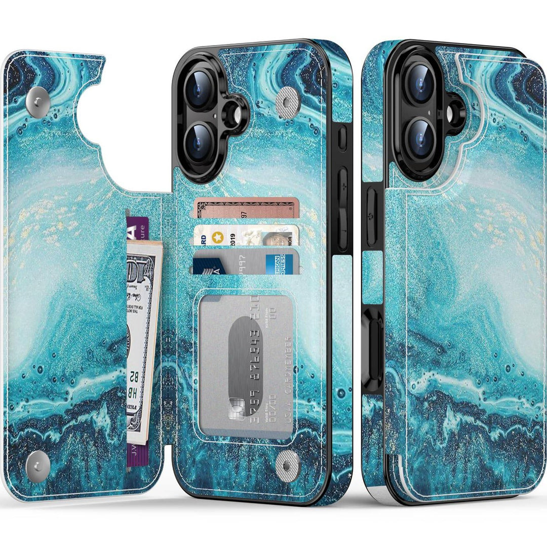 Wildflower Wallet Case for iPhone 16 Pro - DOKUTRONIX