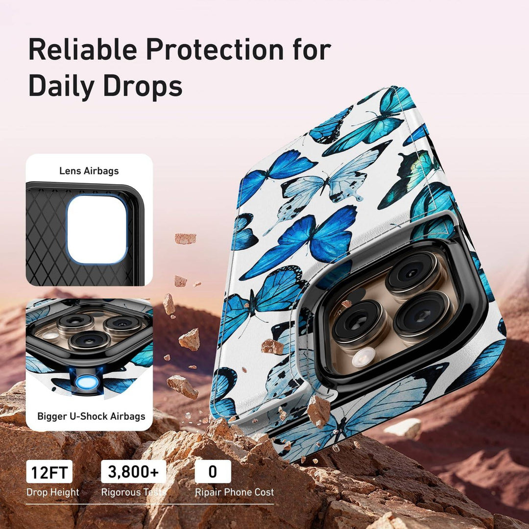 Wildflower Wallet Case for iPhone 16 Pro - DOKUTRONIX