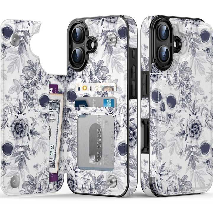 Wildflower Wallet Case for iPhone 16 Pro - DOKUTRONIX