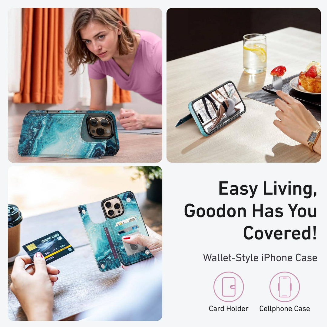 Wildflower Wallet Case for iPhone 16 Pro - DOKUTRONIX