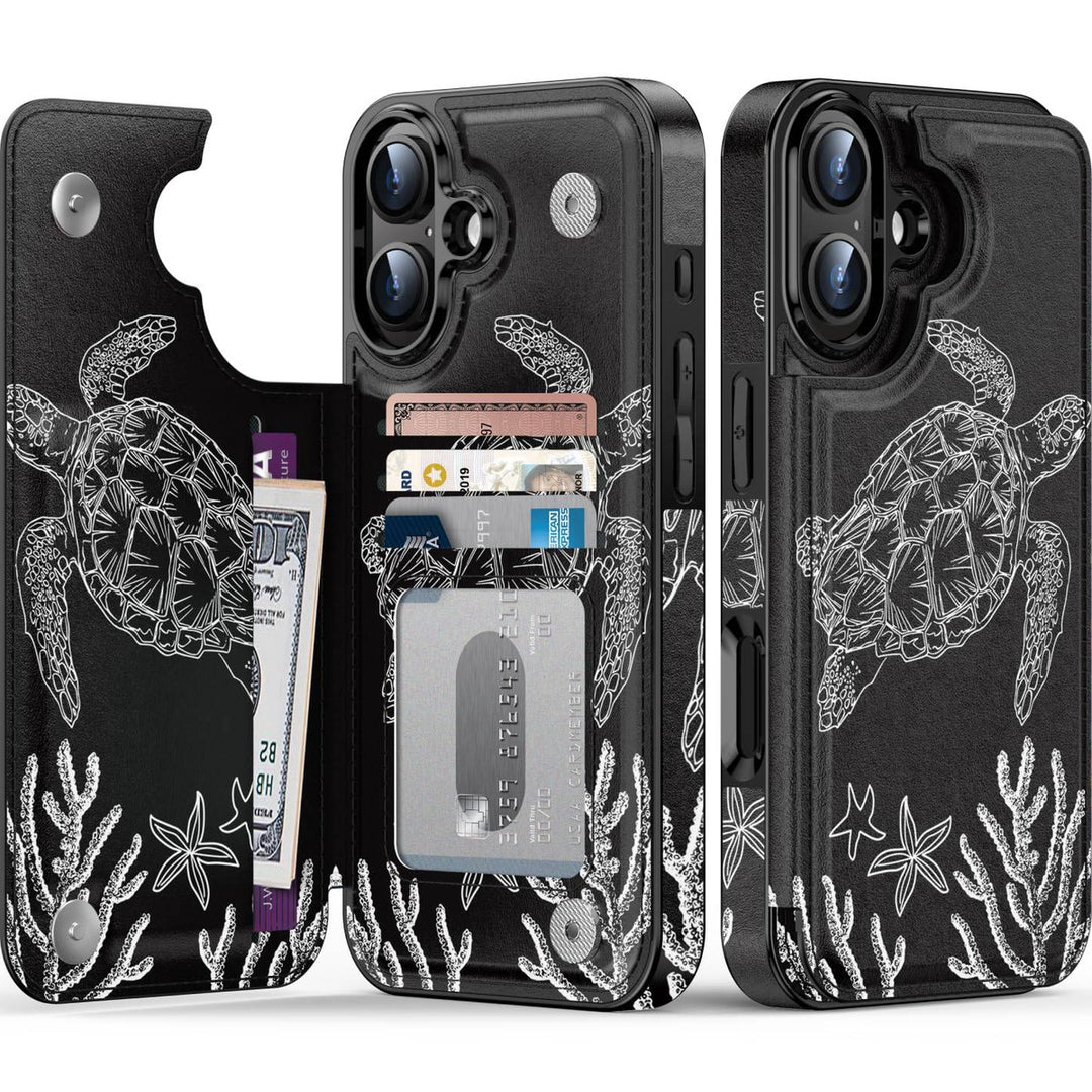 Wildflower Wallet Case for iPhone 16 Pro - DOKUTRONIX