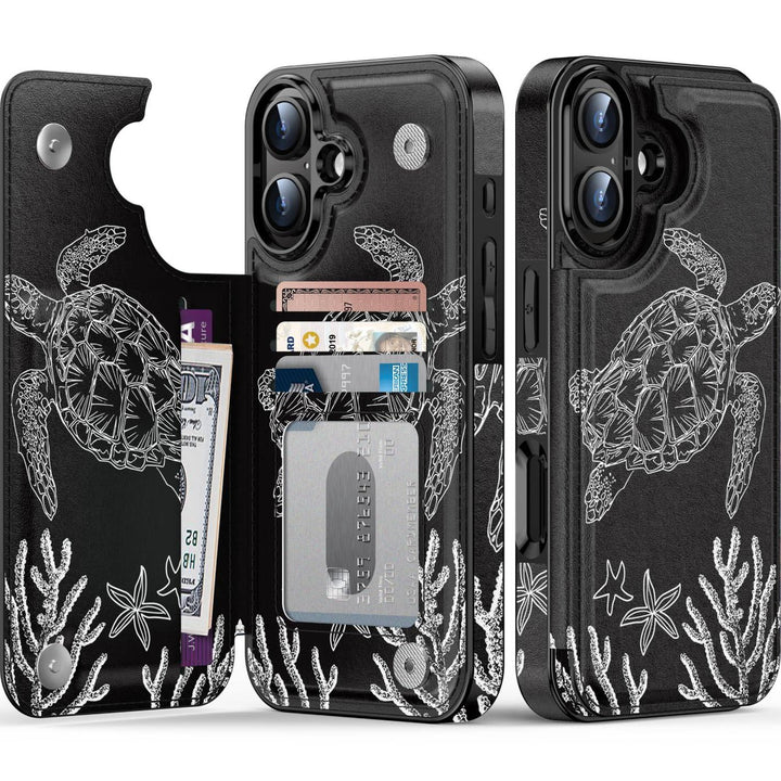Wildflower Wallet Case for iPhone 16 Pro - DOKUTRONIX