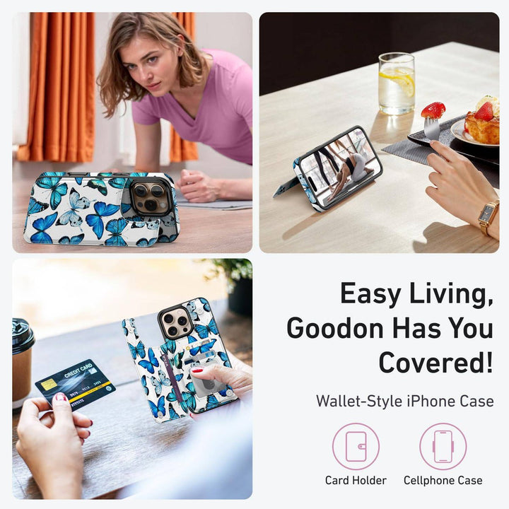 Wildflower Wallet Case for iPhone 16 Pro - DOKUTRONIX