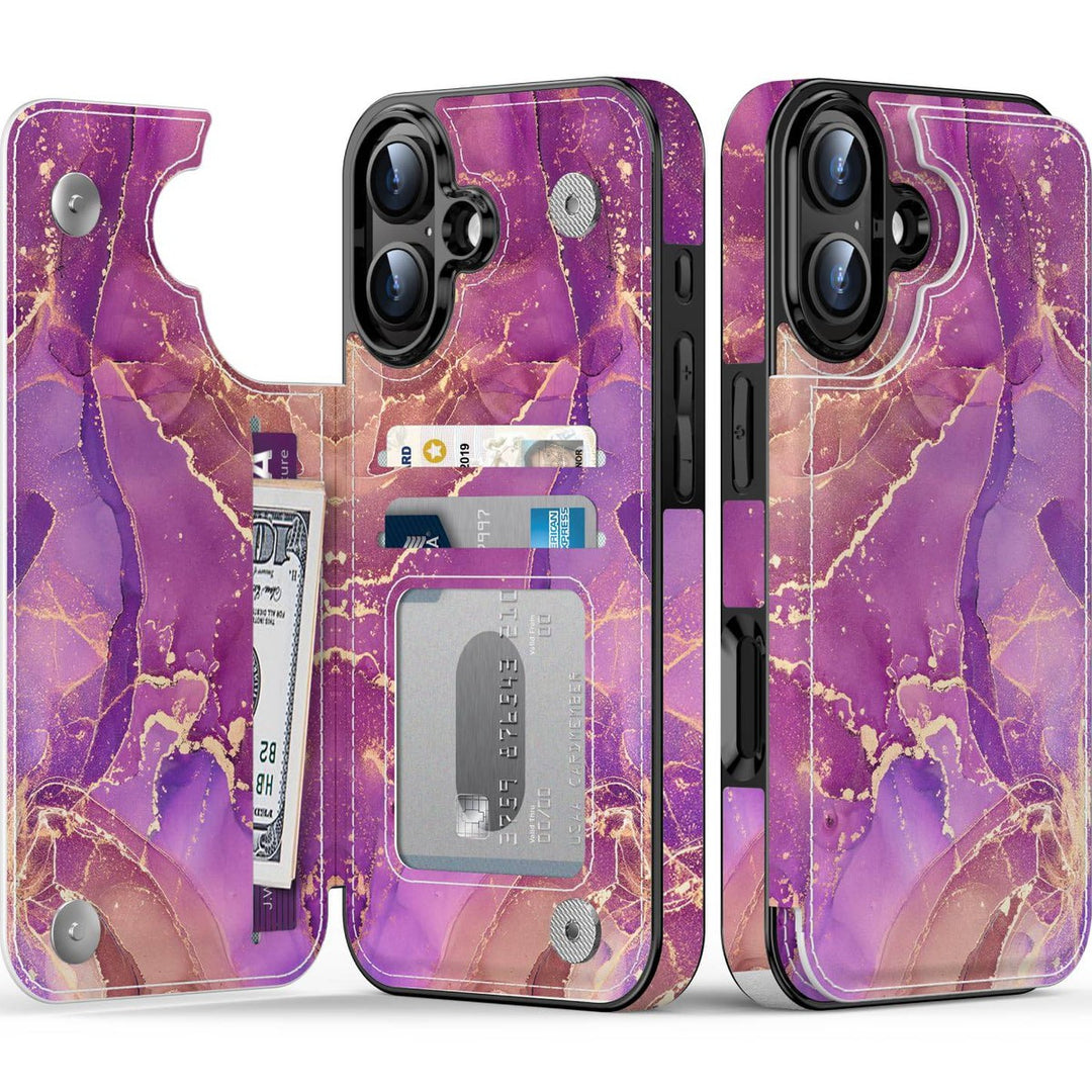 Wildflower Wallet Case for iPhone 16 Pro - DOKUTRONIX