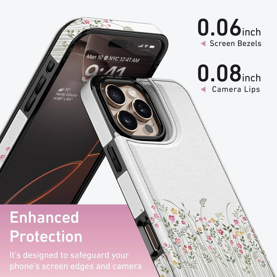 Wildflower Wallet Case for iPhone 16 Pro - DOKUTRONIX
