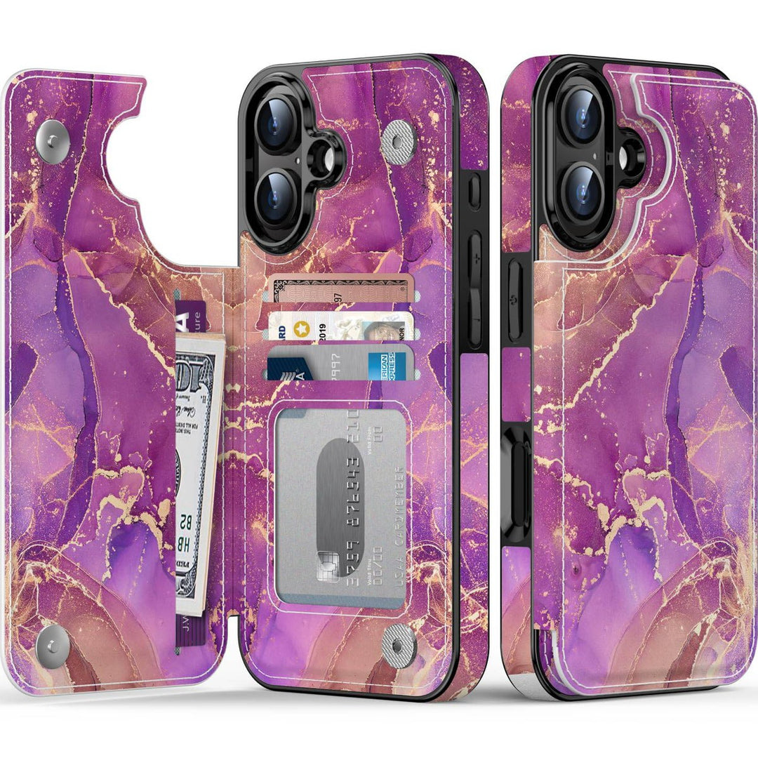 Wildflower Wallet Case for iPhone 16 Pro - DOKUTRONIX