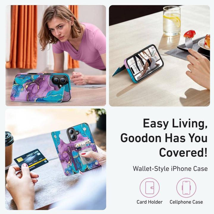 Wildflower Wallet Case for iPhone 16 Pro - DOKUTRONIX