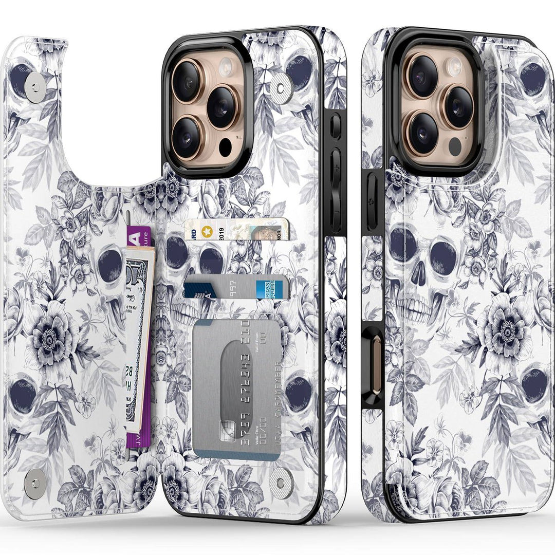 Wildflower Wallet Case for iPhone 16 Pro - DOKUTRONIX