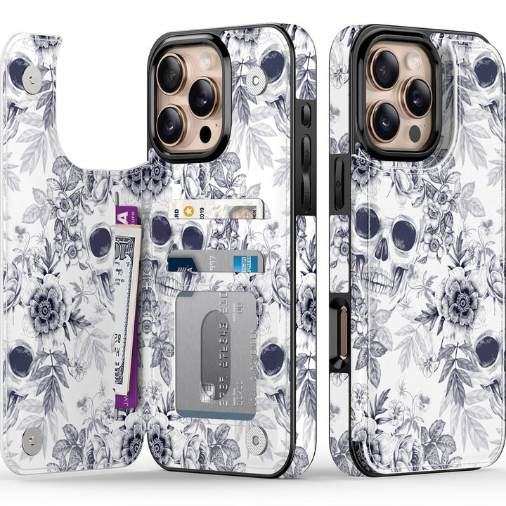 Wildflower Wallet Case for iPhone 16 Pro - DOKUTRONIX