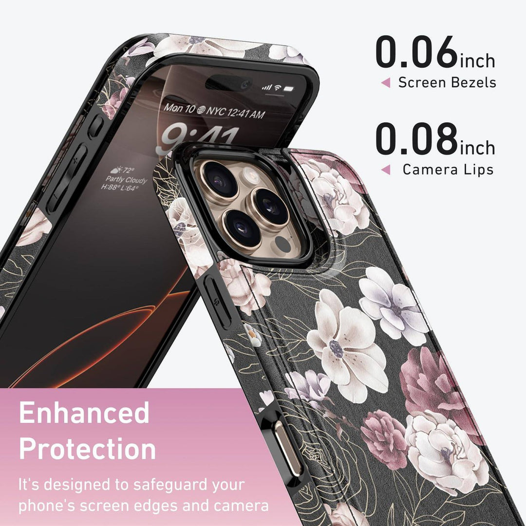 Wildflower Wallet Case for iPhone 16 Pro - DOKUTRONIX
