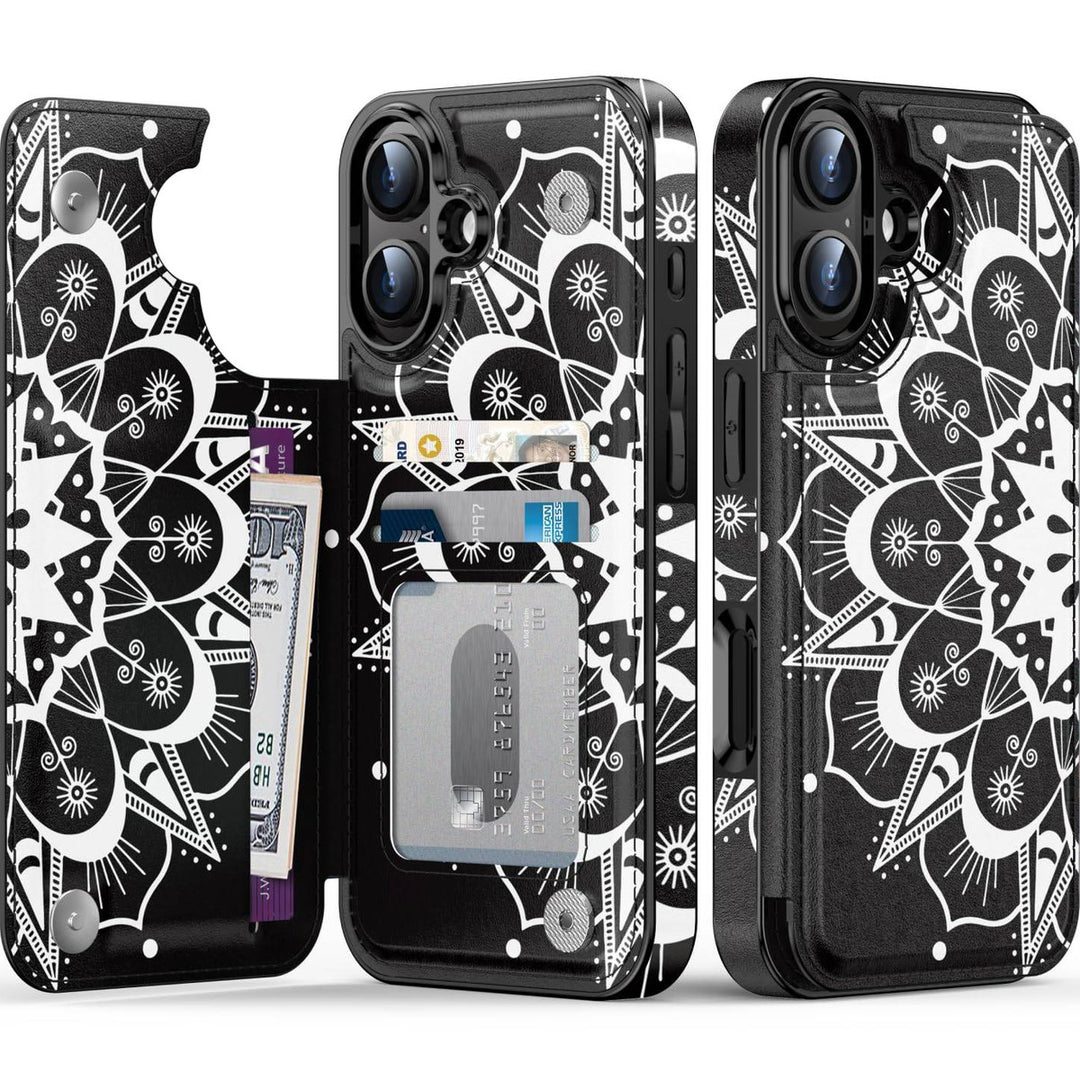 Wildflower Wallet Case for iPhone 16 Pro - DOKUTRONIX