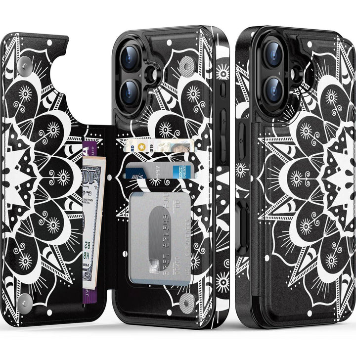 Wildflower Wallet Case for iPhone 16 Pro - DOKUTRONIX